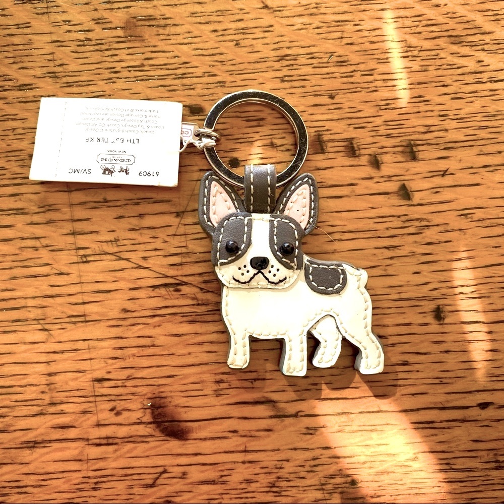 Rare Coach Boston Terrier Keychain